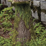 Fairy Garden Statue with Bird Feeder Lawn Resin Ornaments Garden Art Sculptures for Outdoor Decorations