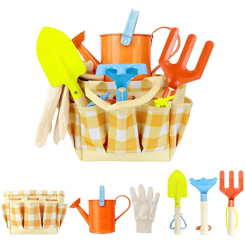 Garden Play Tools Beach Toy with Carrying Bag Children's Garden Tool Set Gift for Kids In Australia - Darrahopens