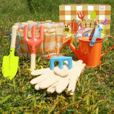 Garden Play Tools Beach Toy with Carrying Bag Children's Garden Tool Set Gift for Kids In Australia - Darrahopens