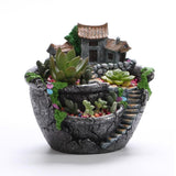 Plants Pot Succulent Plants Pot with Sweet House Flower Basket Planter Pot Garden Decoration