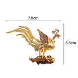 Antique Gold Phoenix Incense Incense Stick Holder Zinc Alloy Aromatherapy Furnace Home Decor
