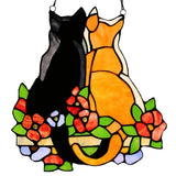 Stained Glass Cats Window Panel Stained Suncatcher Hanging Ornaments Home Decoration In Australia - Darrahopens