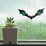 Window Panel Hanging Bat Suncatcher Wall Art Ornaments for Window Indoor Outdoor Decor