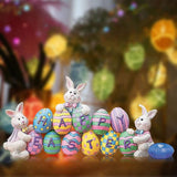 Easter Spring Bunny Decoration Tabletop Easter Decorations Cute Craft Easter Bunny Figures Farmhouse Home Decor In Australia - Darrahopens