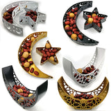 Holiday Supplies Eid Al Adha Dinner Plate Tray Iron Tray Moon Star Home Decoration