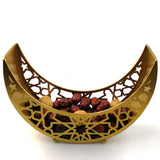 Holiday Supplies Eid Al Adha Dinner Plate Tray Iron Tray Moon Star Home Decoration