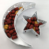 Holiday Supplies Eid Al Adha Dinner Plate Tray Iron Tray Moon Star Home Decoration
