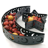 Holiday Supplies Eid Al Adha Dinner Plate Tray Iron Tray Moon Star Home Decoration