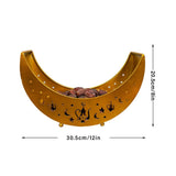 Holiday Supplies Eid Al Adha Dinner Plate Tray Iron Tray Moon Star Home Decoration