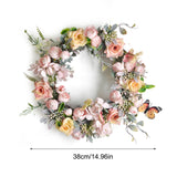 Fake Flower Simulation Garland Plastic Fake Flower Interior Door Wall Decoration