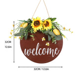 Welcome Sign Multifunctional Delicate Stylish Handcrafted Welcome Wreath Decoration for Front Door In Australia - Darrahopens
