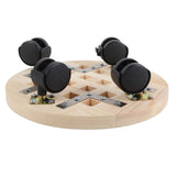 Wooden Mobile Flower Tray with 6 Wheels 360 Degree Rotating Rolling Plant Stand for Home In Australia - Darrahopens