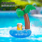 10Pcs Inflatable Drink Holder PVC Floating Cup Mat for Swimming Pool Party Beach