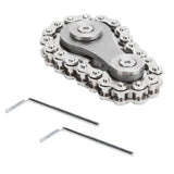 Sprocket Fingertip Gearwheel Rotating Sprocket Flywheel Toy Relieve Stress Decompression ToySilver In Australia - Darrahopens