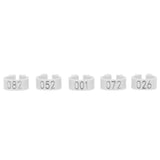 001-100 Numbered Bird Foot Ring Reusable Pigeons Identify Clip Poultry AccessoryWhite In Australia - Darrahopens