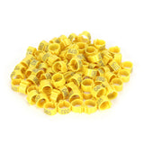 100Pcs Bird Foot Rings Bands 10mm 001-100 Numbered Pigeons Identify Clip Poultry SupplyYellow In Australia - Darrahopens