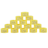100Pcs Bird Foot Rings Bands 10mm 001-100 Numbered Pigeons Identify Clip Poultry SupplyYellow In Australia - Darrahopens
