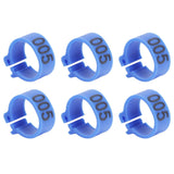 100Pcs Bird Foot Rings Bands 10mm 001-100 Numbered Pigeons Identify Clip Poultry SupplyBlue