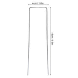 50Pcs Garden Stakes Ground Staple Spikes U shaped Fixer Weed Barrier Fabric Landscape Lawn