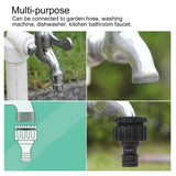12PCS G1/2 G3/4 Female Thread Faucet Garden Hose Adapter Reusable Connector Fittings