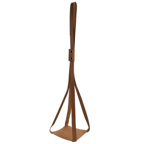 PU Leather Plant Hanger Planter Flowerpot Hanging Holder Home Decor Garden DecorationBrown Square Bottom In Australia - Darrahopens