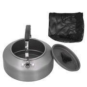 1.6L Portable Camping Coffee Tea Pot Outdoor Fishing Hiking Barbecue Kettle Pot (Black Handle) In Australia - Darrahopens