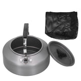 1.6L Portable Camping Coffee Tea Pot Outdoor Fishing Hiking Barbecue Kettle Pot (Black Handle) In Australia - Darrahopens
