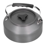 1.6L Portable Camping Coffee Tea Pot Outdoor Fishing Hiking Barbecue Kettle Pot (Black Handle) In Australia - Darrahopens