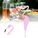 Beautiful Bird Shape Ornament Figurine for Outdoor Yard Art Patio Backyard DecorationLight Pink