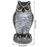 Fake Simulation Owl Statue Decoration Outdoor Garden Plastic Repeller Hunting Decoy1021‑1