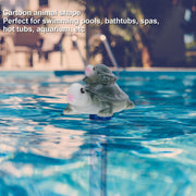 Pool Thermometer with String Cartoon Shaped Temperature Meter for SPA Hot Tub Pond