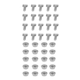 20 Set 304 Stainless Steel M6 Screws with Flange Nut Fasteners Hardware Greenhouse Supplies In Australia - Darrahopens