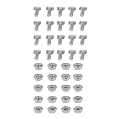 20 Set 304 Stainless Steel M6 Screws with Flange Nut Fasteners Hardware Greenhouse Supplies In Australia - Darrahopens