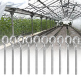 10Pcs M6 Ring Bolt 304 Stainless Steel Sunshade Net Thread Ring Screw Hook Greenhouse Supplies