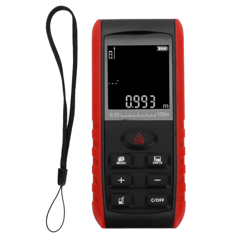 KXL‑E100 Infrared Distance Meter IP54 Waterproof Portable Digital Rangefinder 0.05‑100m In Australia - Darrahopens