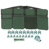 Gardening Tools Set Green Waist Bag Plant Support Clips Adjustable Cable Ties Kit In Australia - Darrahopens