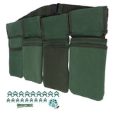 Gardening Tools Set Green Waist Bag Plant Support Clips Adjustable Cable Ties Kit