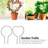 2pcs Vine Plant Support Wire Iron Garden Trellis Potted Climbing Plants Holder Rack