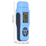 Digital Moisture Tester Portable Hand Held LCD Wood Timber Humidity Detector Accessory(Blue )