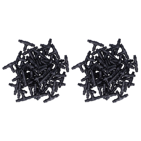 100PCS Tee Connector 4/7 Hose Connector Garden Irrigation Fittings for Micro Sprinkler Irrigation In Australia - Darrahopens