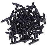 100PCS Tee Connector 4/7 Hose Connector Garden Irrigation Fittings for Micro Sprinkler Irrigation In Australia - Darrahopens
