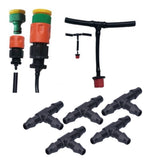 100PCS Tee Connector 4/7 Hose Connector Garden Irrigation Fittings for Micro Sprinkler Irrigation