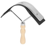 Horse Sweat Scraper with Wood Handle Non Slip Horse Cleaning Grooming Tool Farm Supplies In Australia - Darrahopens