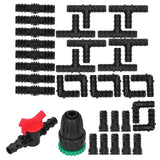 34Pcs/Set Drip Irrigation Kit G1/2 Faucet Adapter Tee Connector Spray Watering Supplies In Australia - Darrahopens