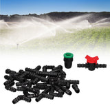 34Pcs/Set Drip Irrigation Kit G1/2 Faucet Adapter Tee Connector Spray Watering Supplies