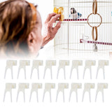 20PCS Bird Fruit Fork Plastic Birds Food Feeder Tool Pet Supplies Birdcage Accessory