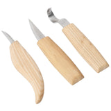 3Pcs/Set DIY Woodcarving Cutter Kit Stainless Steel Knives Woodworking Accessory