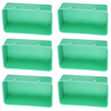 10Pcs Bird Food Water Feeder Plastic Feeding Bowl Trough Bird Bathtub Accessories