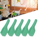 5Pcs Bird Feeding Spoon Plastic Food Shovel Birdcage Feeder Accessories Supplies