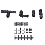 24Pcs/Set Drip Irrigation Fitting Kit 1/2 Tubing Barbed Connectors for Garden Greenhouse